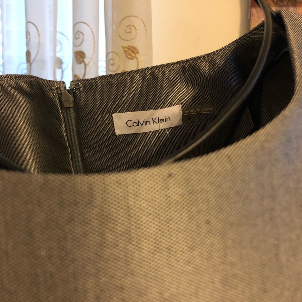 ✅🆕Calvin Klein🤎  gray satin dress - Picture 8 of 8